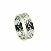 18ct Gold Celtic Knot Open Design Band