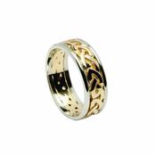 14ct Gold Celtic Knot Open Design Heavy Band image