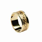 14ct Gold Celtic Knot Band &amp;amp; Light Rims