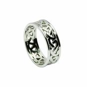 14ct Gold Celtic Knot Open Design Band