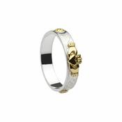 Silver &amp;amp; 14Ct Band Ring