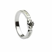 Cz Set Claddagh Band