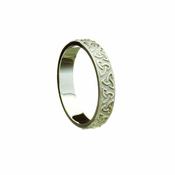 Trinity Knot Patterned Narrow Band, Gents