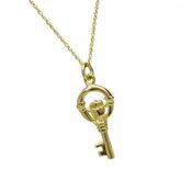 10Kt Claddagh Key Charm