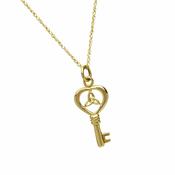 10Kt Trinity Knot Key Charm