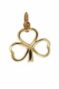 10Kt Open Shamrock Charm