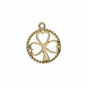 10Kt Shamrock In Circle