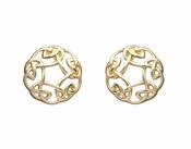 10Ct Gold Celtic Circle Earrings