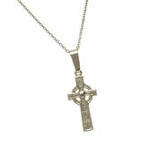 10Ct White Gold Duleek Cross