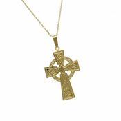 10Ct Lrg Celtic Cross Engraved image