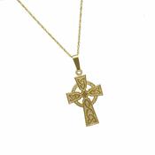 10Ct Engraved Back Cross