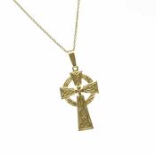 10Ct Shamrock Celtic Cross