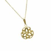 10Ct Trinity Knot In Scrolls