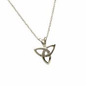 10Ct White Gold Trinity Knot