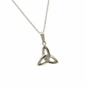 10Ct White Gold Trinity Knot