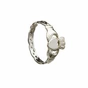 White Gold Claddagh Ring