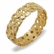 10Ct Gents Trinity Knot Band