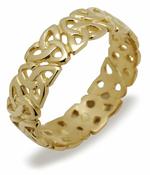 10Ct Ladies Trinity Knot Band