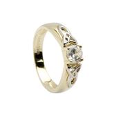 10Ct Solitaire &amp;amp; Knot Detail
