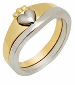 10Kt 2-Part Heavy Claddagh