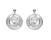 Silver Children of Lir Drop Earrings