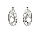 Silver children of Lir Drop earrings