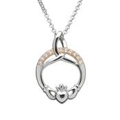 Silver Claddagh Pendant