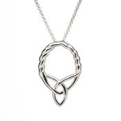 Silver Trinity Twist Pendant