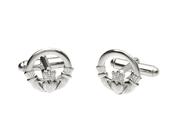 Sterling silver classic Claddagh design cufflinks