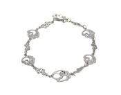Sterling silver "Children Of Lir" bracelet with Celtic design detailing