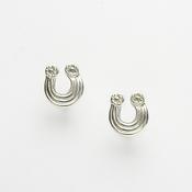 Sterling silver Celtic design Torque stud earring