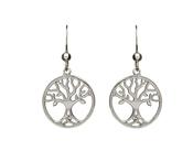 Sterling silver "Tree of Life" lever back earrings