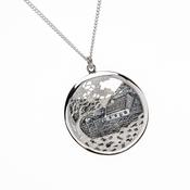 Sterling silver "The Quiet Man" cottage pendant