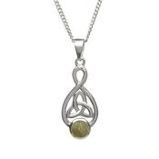 Sterling silver Trinity knot design pendant