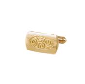 10ct yellow spiral Celtic design cufflinks