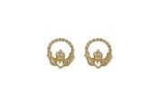 10ct yellow gold wire Claddagh design
