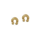 10ct yellow gold Celtic design Torque earrings