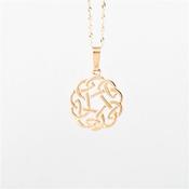 10ct yellow gold Celtic design pendant 18 twist