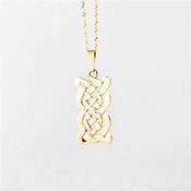 10ct yellow Celtic design pendant