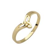 10ct yellow gold petit Trinity knot design ring