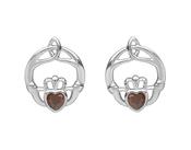 Sterling silver children birthstone stud earrings June (Alexanderite cz)