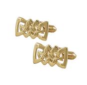 10ct yellow open Celtic cufflinks image