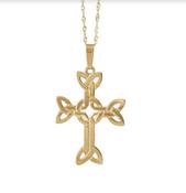 10CT Gold Celtic Cross image