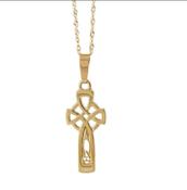 10CT Gold Celtic Cross