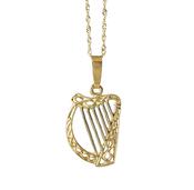 10ct Gold Harp pendant RH plated Strings image