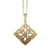 10CT Y/Gold Celtic pendant 18" chain