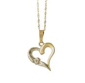 10CT heart shape Claddagh pendant