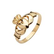 10CT Y/Gold Gents Classic Claddagh ring