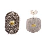 Arda Silver (20MM) Stud Earrings &amp;amp; 14CT Boss