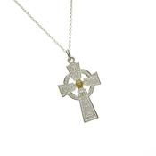 Arda Ladies (20MM) Celtic Cross &amp;amp; 14 Gold CT Boss 18" trace